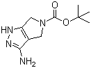 structure of CAS# 398491-59-3, tert-Butyl 3-amino-4,6-dihydropyrrolo[3,4-c]pyrazole-5-carboxylate