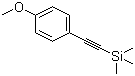 (4-甲氧基苯乙炔基)三甲基硅烷分子结构 (CAS 3989-14-8)