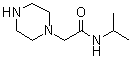 structure of CAS# 39890-42-1, N-Isopropyl-2-piperazinoacetamide