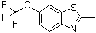 CAS # 399-20-2, 2-Methyl-6-(trifluoromethoxy)benzothiazole