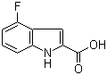 structure of CAS# 399-68-8, 4-氟吲哚-2-甲酸