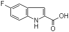 structure of CAS# 399-76-8, 5-氟吲哚-2-羧酸