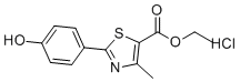 structure of CAS# 399017-10-8, Ethyl 2-(4-Hydroxyphenyl)-4-methylthiazole-5-carboxylate Hydrochloride
