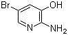 structure of CAS# 39903-01-0, 2-Amino-3-hydroxy-5-bromopyridine
