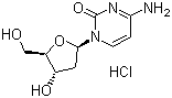 structure of CAS# 3992-42-5, 2'-Deoxycytidine hydrochloride