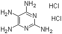 structure of CAS# 39944-62-2, 2,4,5,6-Tetraaminopyrimidine dihydrochloride