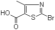 structure of CAS# 40003-41-6, 2-Bromo-4-methylthiazole-5-carboxylic acid