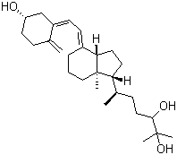 CAS # 40013-87-4, 24,25-Dihydroxy VD3, 24,25-Dihydroxycholecalciferol, 24,25-Dihydroxyvitamin D, 24,25-Dihydroxyvitamin D3, (6R)-2-Methyl-6-[(1R,3aS,4E,7aR)-octahydro-4-[(2Z)-2-[(5S)-5-hydroxy-2-methylenecyclohexylidene]ethylidene]-7a-methyl-1H-inden-1-yl]-2,3-heptanediol