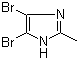 structure of CAS# 4002-81-7, 4,5-二溴-2-甲基咪唑