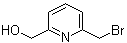 structure of CAS# 40054-01-1, 6-(Bromomethyl)-2-pyridinemethanol