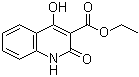 1,2-Dihydro-4-hydroxy-2-oxo-3-quinolinecarboxylic acid ethyl ester molecular structure (CAS 40059-53-8)