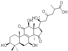 CAS # 400604-12-8, 20-Hydroxyganoderic acid G, (3beta,7beta,12beta)-3,7,12,20-Tetrahydroxy-11,15,23-trioxo-lanost-8-en-26-oic acid