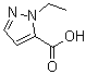 structure of CAS# 400755-43-3, 1-Ethyl-1H-pyrazole-5-carboxylic acid