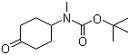 CAS # 400899-84-5, 4-(N-Boc-N-methylamino)cyclohexanone, Methyl (4-oxocyclohexyl)carbamic acid tert-butyl ester
