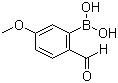 structure of CAS# 40138-18-9, 5-Methoxy-2-formylphenylboronic acid