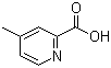 structure of CAS# 4021-08-3, 4-甲基吡啶-2-羧酸