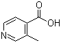 CAS # 4021-12-9, 3-Methyl-4-pyridinecarboxylic acid, 3-Methylisonicotinic acid , 5-Methylisonicotinic acid
