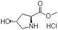 structure of CAS# 40216-83-9, 反式-4-羟基-L-脯氨酸甲酯盐酸盐