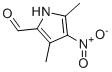 structure of CAS# 40236-20-2, 3,5-二甲基-4-硝基-1H-吡咯-2-甲醛