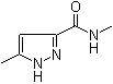 N,5-Dimethyl-1H-pyrazole-3-carboxamide molecular structure (CAS 4027-55-8)