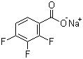 structure of CAS# 402955-41-3, 2,3,4-三氟苯甲酸钠