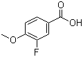 structure of CAS# 403-20-3, 3-氟-4-甲氧基苯甲酸