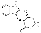 structure of CAS# 40302-35-0, 2-(1H-吲哚-3-基亚甲基)-5,5-二甲基-1,3-环己烷二酮