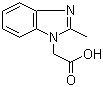structure of CAS# 40332-17-0, (2-甲基苯并咪唑-1-基)乙酸