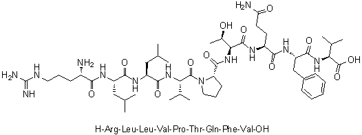 CAS # 403482-79-1, L-Arginyl-L-leucyl-L-leucyl-L-valyl-L-prolyl-L-threonyl-L-glutaminyl-L-phenylalanyl-L-valine