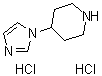 structure of CAS# 403492-40-0, 4-(1H-Imidazol-1-yl)piperidine dihydrochloride