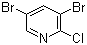 structure of CAS# 40360-47-2, 2-氯-3,5-二溴吡啶