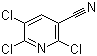 structure of CAS# 40381-92-8, 2,5,6-三氯吡啶-3-甲腈