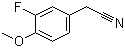 structure of CAS# 404-90-0, 3-Fluoro-4-methoxyphenylacetonitrile