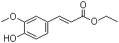 structure of CAS# 4046-02-0, Ethyl 4'-hydroxy-3'-methoxycinnamate