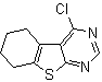 structure of CAS# 40493-18-3, 4-Chloro-5,6,7,8-tetrahydro-[1]benzothieno[2,3-d]pyrimidine