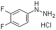 structure of CAS# 40594-37-4, 3,4-Difluorophenylhydrazine hydrochloride
