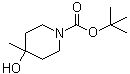 structure of CAS# 406235-30-1, 4-羟基-4-甲基哌啶-1-羧酸叔丁酯