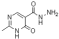 CAS # 40640-53-7, 1,6-Dihydro-2-methyl-6-oxo-5-pyrimidinecarboxylic acid hydrazide, INHd 41, 4-Hydroxy-2-methyl-5-pyrimidine carboxylic acid hydrazide