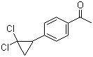 structure of CAS# 40641-93-8, 1-[4-(2,2-Dichlorocyclopropyl)phenyl]ethan-1-one
