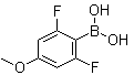 structure of CAS# 406482-20-0, (2,6-二氟-4-甲氧基苯基)硼酸