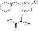 structure of CAS# 406484-56-8, 2-Chloro-4-(1-piperidinylmethyl)pyridine ethanedioate