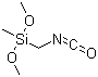 CAS # 406679-89-8, 1-Dimethoxy(methyl)silylmethyl isocyanate, Geniosil XL 42, Dimethoxy(isocyanatomethyl)methylsilane