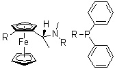 structure of CAS# 406680-94-2, (R)-1-(Diphenylphosphino)-2-[(1R)-1-[(diphenylphosphino)(methyl)amino]ethyl]ferrocene