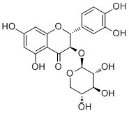 structure of CAS# 40672-47-7, 紫杉叶素 3-O-beta-D-吡喃木糖苷