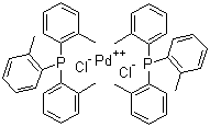 structure of CAS# 40691-33-6, 双(三邻甲苯基膦)二氯化钯