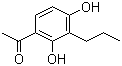 CAS # 40786-69-4, 2',4'-Dihydroxy-3'-propylacetophenone, 1-(2,4-Dihydroxy-3-propylphenyl)ethan-1-one