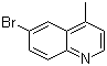 structure of CAS# 41037-28-9, 6-溴-4-甲基喹啉