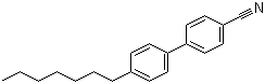 CAS 登录号：41122-71-8, 4-庚基-4'-氰基联苯, 4'-庚基-(1,1'-联苯)-4-腈