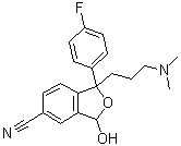 CAS # 411221-53-9, 1-[3-(Dimethylamino)propyl]-1-(4-fluorophenyl)-1,3-dihydro-3-hydroxy-5-isobenzofurancarbonitrile