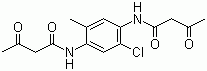 structure of CAS# 41131-65-1, N,N'-(2-Chloro-5-methyl-1,4-phenylene)bis(3-oxobutyramide)